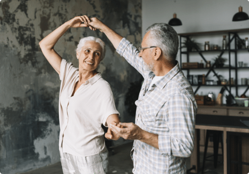 Couple Dancing Elderly couple dancing