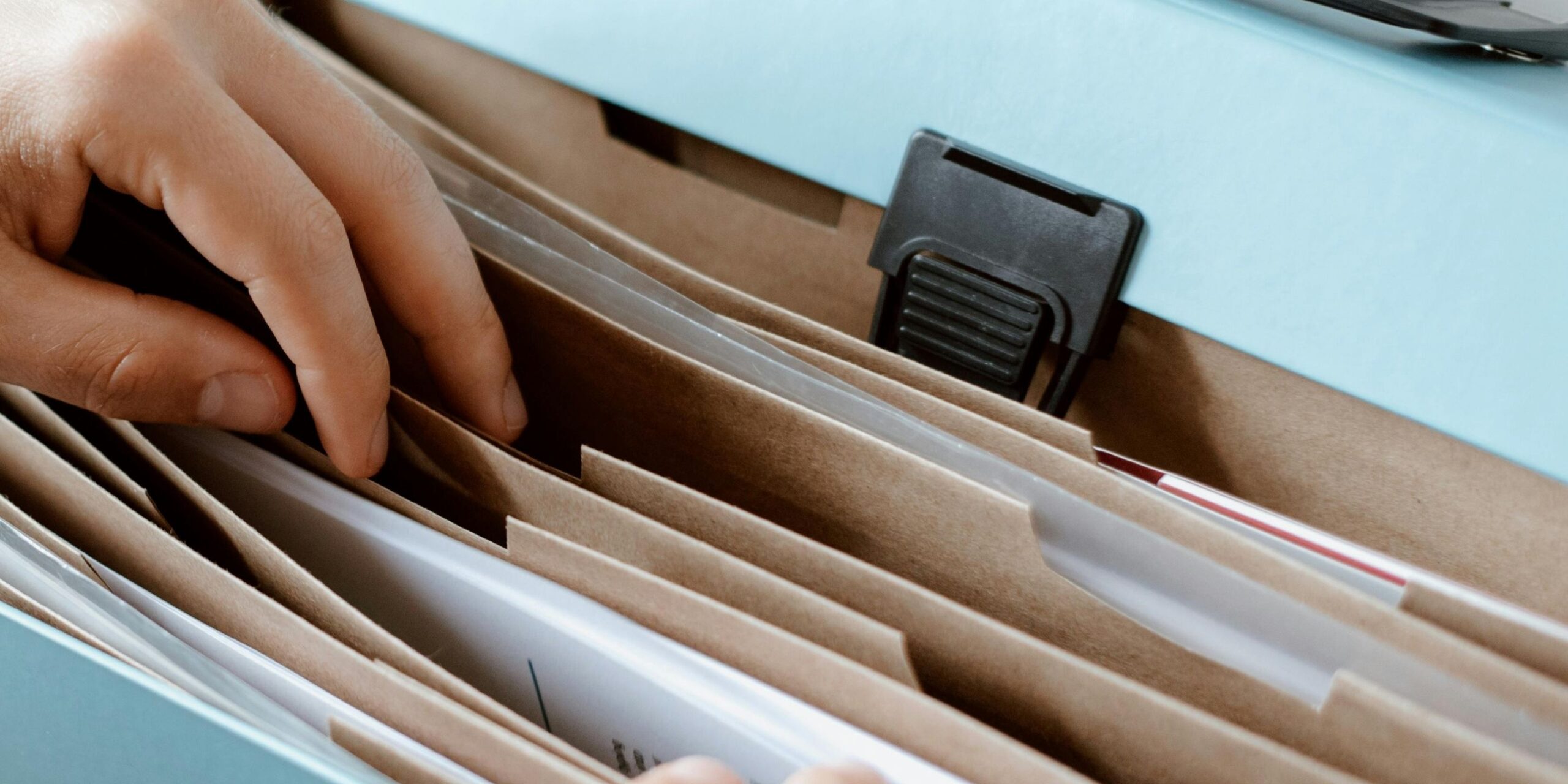 Searching through paperwork